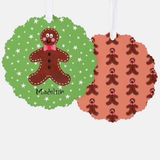 Carte Décorative Gingerbread Man (Recto/Verso)