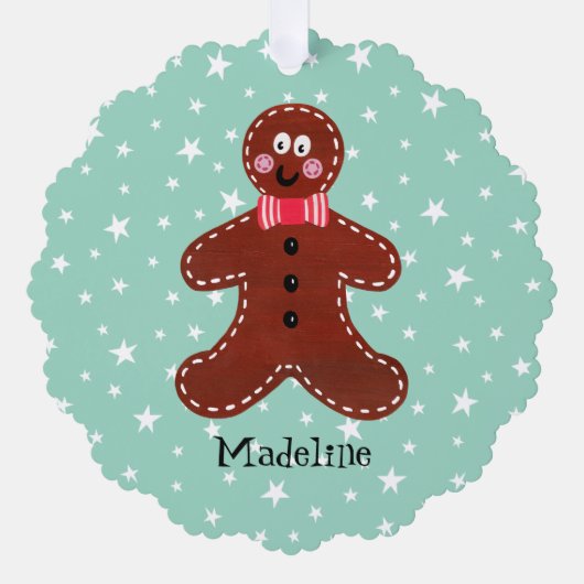 Carte Décorative Gingerbread Man (Recto)