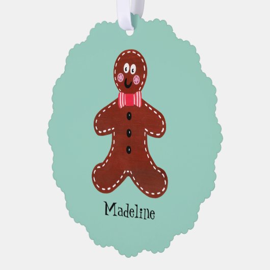 Carte Décorative Gingerbread Man (Gauche)