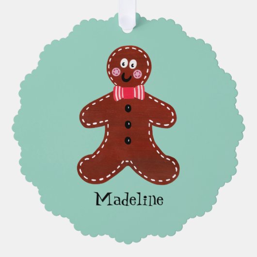 Carte Décorative Gingerbread Man (Recto)