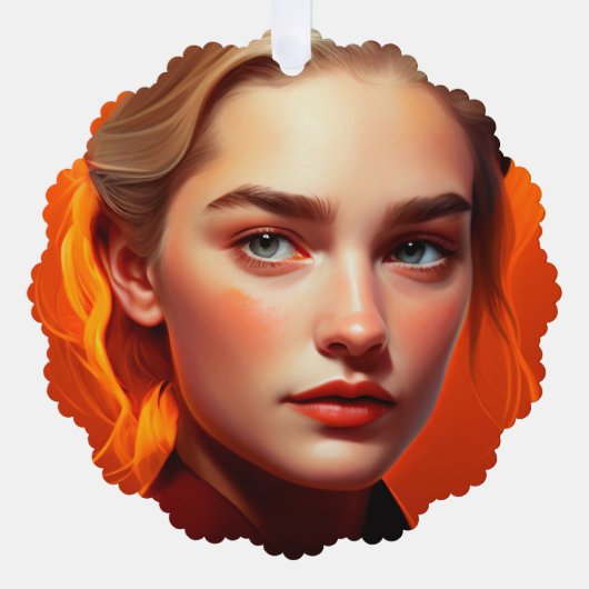 Carte Décorative Girl with blue eyes (Recto)