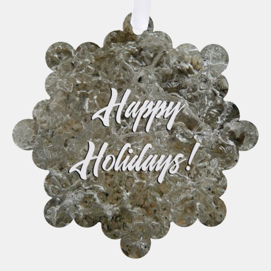 Carte Décorative Glace glaciaire Texture nature Abstraite (Recto)