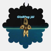 Carte Décorative Gleðileg Jól - Chasseur inuit fragile (Recto)