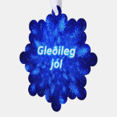Carte Décorative Gleðileg Jól - Snowburst (Gauche)