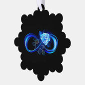Carte Décorative Glowing infinity with blue rose (Gauche)