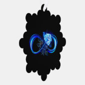 Carte Décorative Glowing infinity with blue rose (Droite)