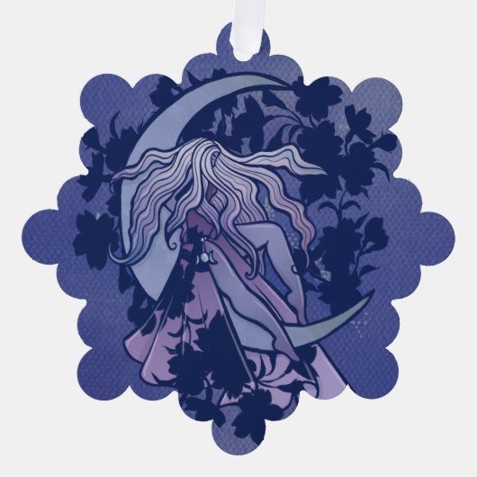 Carte Décorative Goddess de lune violette Wiccan Triple Moon Symbol (Recto)