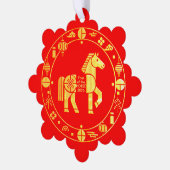 Carte Décorative Gold Chinese nouvelle année 2026 (Gauche)