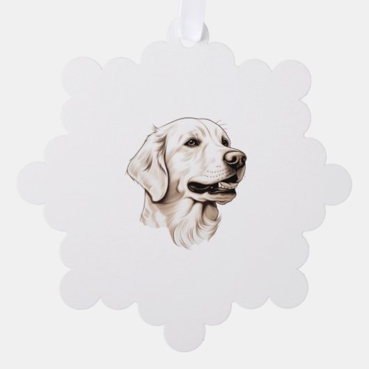 Carte Décorative Golden Retriever 2 (Recto)