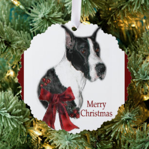 Carte Décorative Great Dane Mantle Cadeaux de Noël