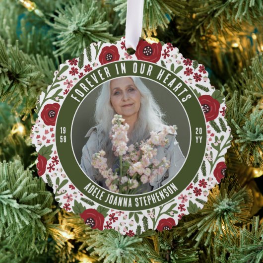 Carte Décorative Green Christmas Floral Pour toujours dans nos coeu (Insitu (Arbre))