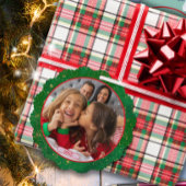 Carte Décorative Green Photo Fun Marching Reindees