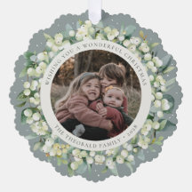 Green Snowberry+Eucalyptus Christmas Wreath Photo 