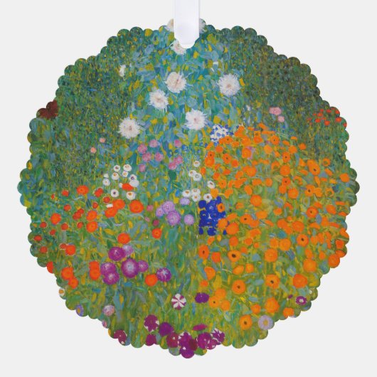 Carte Décorative Gustav Klimt - Jardin des fleurs (Recto)