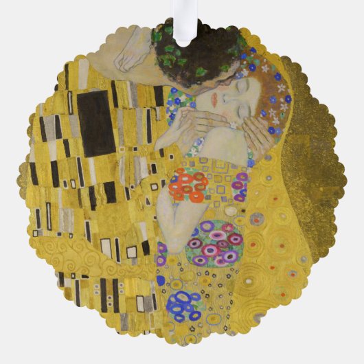 Carte Décorative Gustav Klimt - Le baiser (Verso)