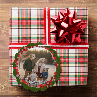 Carte Décorative Hand Drawn Winter Berries Wreath Photo