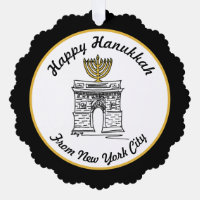 Hanoukka heureuse du Carré de NYC Menorah Washingt