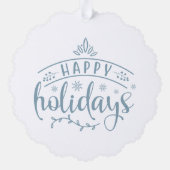 Carte Décorative Happy Holidays Buck and Doe (Verso)
