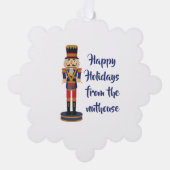 Carte Décorative Happy Holidays from the nuthouse drôle Nutcracker (Recto)