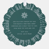 Carte Décorative Happy Holidays retro police photo (Verso)