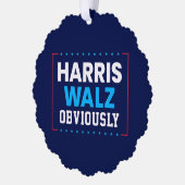 Carte Décorative Harris Walz 2024 Évidemment (Gauche)
