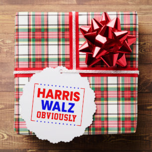 Carte Décorative Harris Walz évidemment Kamala Harris pour le prési