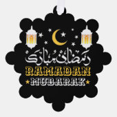CARTE DÉCORATIVE HEUREUX RAMADAN MUBARAK KAREEM 2024 (Recto)