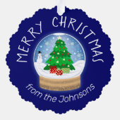 Carte Décorative Holiday Snowglobe (Verso)