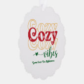 Carte Décorative Holly Jolly Vibes Retro Photo de Noël (Droite)