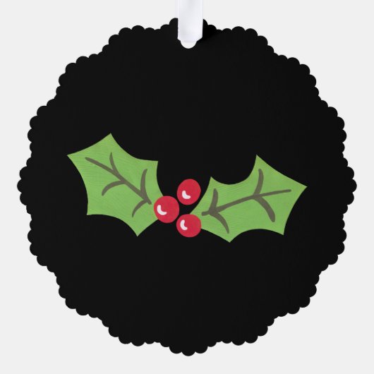 Carte Décorative Homme en pain d'épice de Noël personnalisé (Verso)