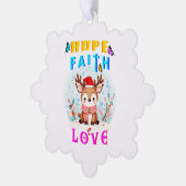 Carte Décorative Hope Faith Love (Gauche)