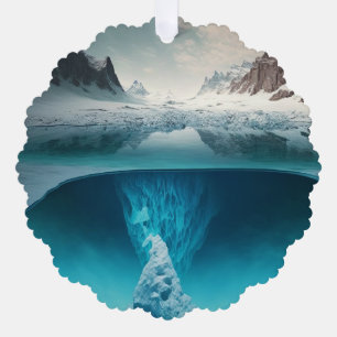 Carte Décorative Icy Mountain View