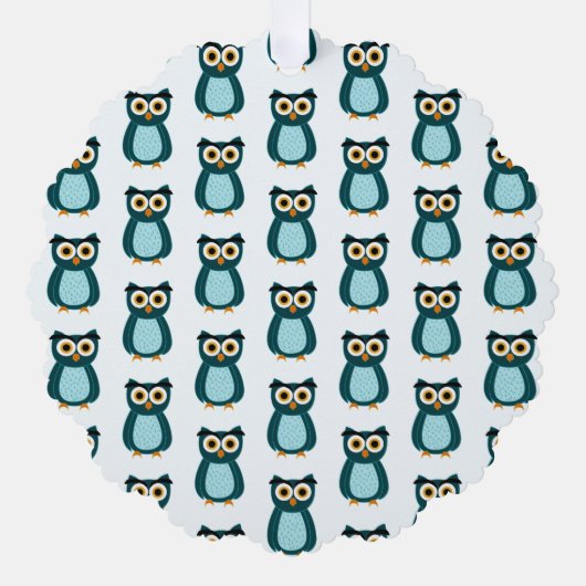 Carte Décorative Illustration Blue Owl (Recto)