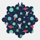 Carte Décorative illustration de motif spatial (Verso)