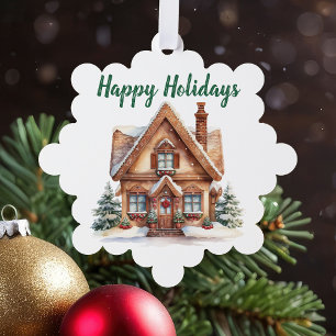 Carte Décorative Immobilier Affaires Noël Personnalisé