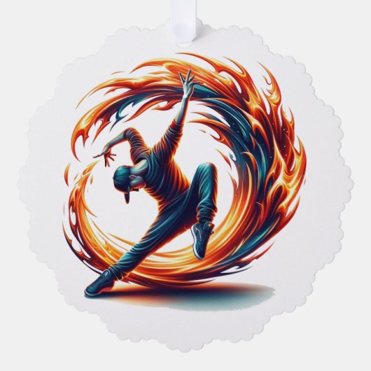 Carte Décorative Inferno Spin - Stimuler l'esprit de Breakdance (Recto)