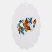 Carte Décorative Infini de papillons monarques (Droite)