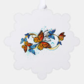 Carte Décorative Infinité de papillons monarques (Verso)