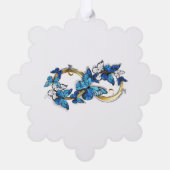 Carte Décorative Infinité de papillons monarques (Verso)