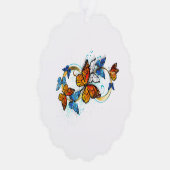 Carte Décorative Infinité de papillons monarques (Droite)