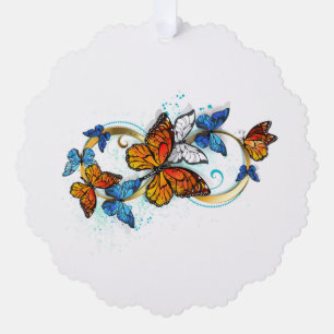 Carte Décorative Infinité de papillons monarques