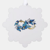 Carte Décorative Infinité de papillons monarques (Verso)