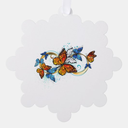 Carte Décorative Infinité de papillons monarques (Recto)