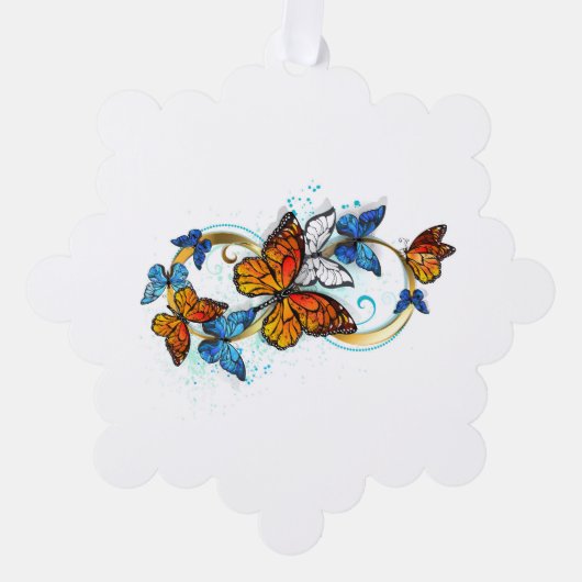 Carte Décorative Infinité de papillons monarques (Recto)