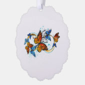 Carte Décorative Infinité de papillons monarques (Gauche)