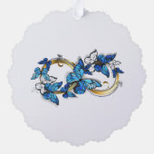 Carte Décorative Infinité de papillons monarques (Verso)
