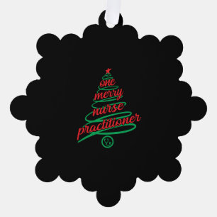 Carte Décorative infirmière praticienne de Noël, une joyeuse