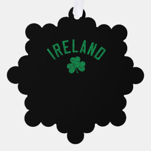 Carte Décorative Irlande Arrière Shamrock de texte détendu