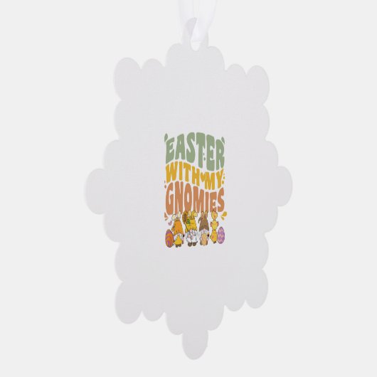 Carte Décorative Jardin de Pâques Gnome Chasse aux oeufs (Droite)