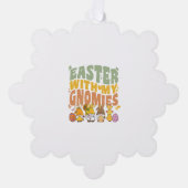 Carte Décorative Jardin de Pâques Gnome Chasse aux oeufs (Recto)